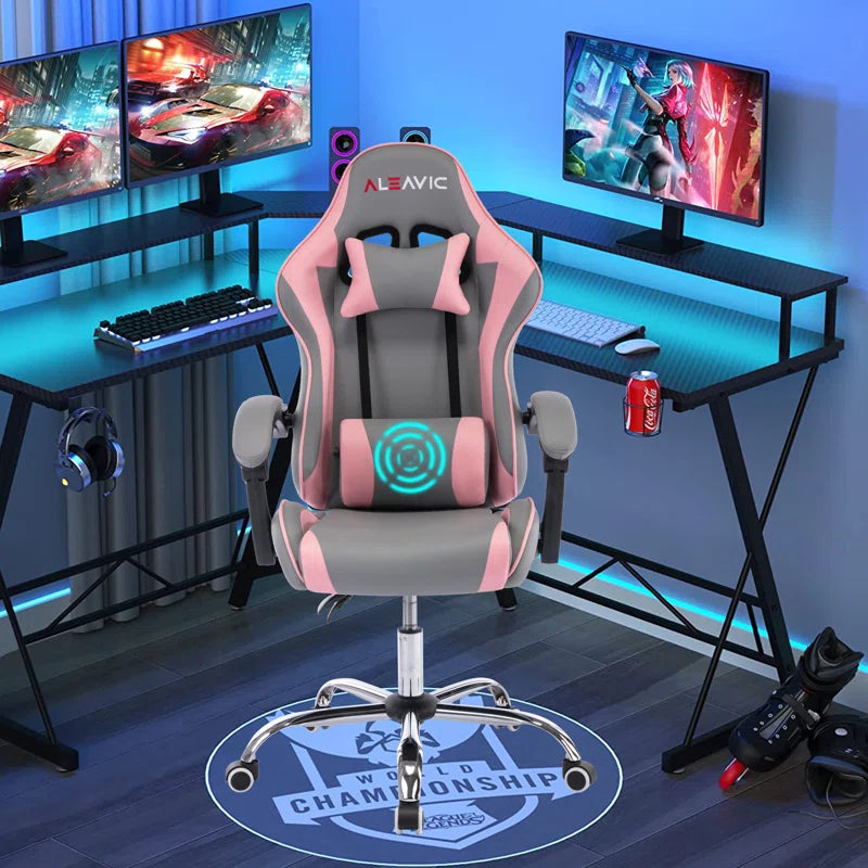 Adjustable Reclining Ergonomic Swiveling PC & Racing Game Chair