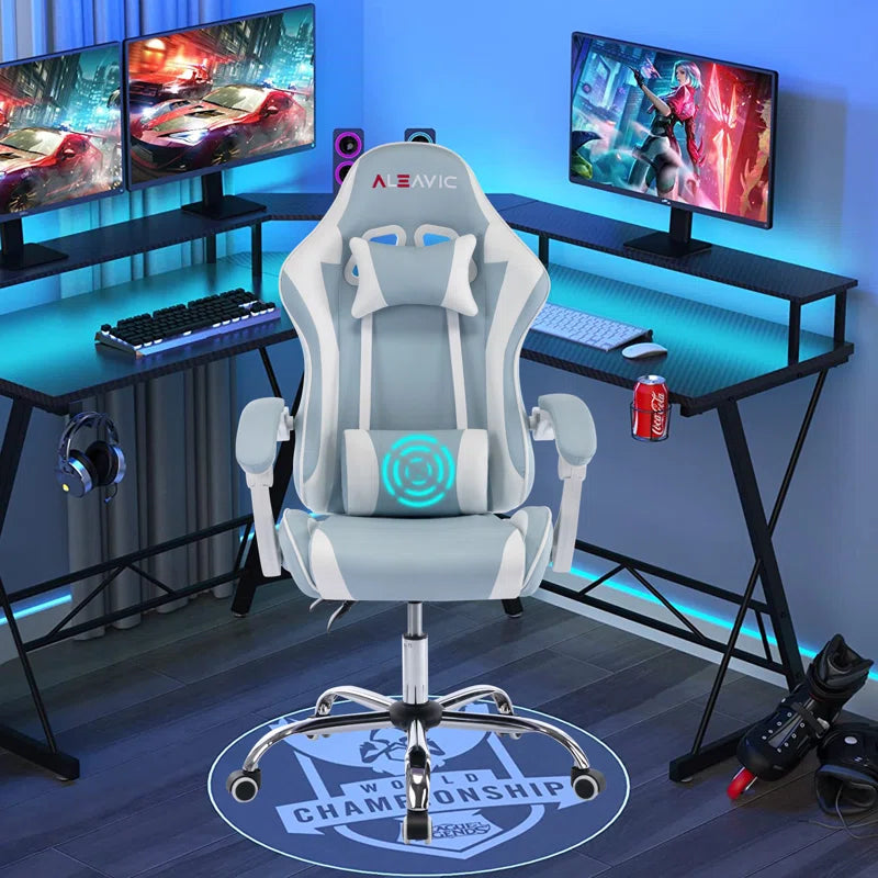 Adjustable Reclining Ergonomic Swiveling PC & Racing Game Chair