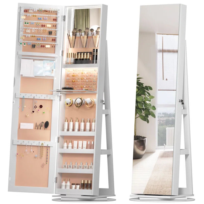 21.6'' Wide Freestanding Jewelry Armoire