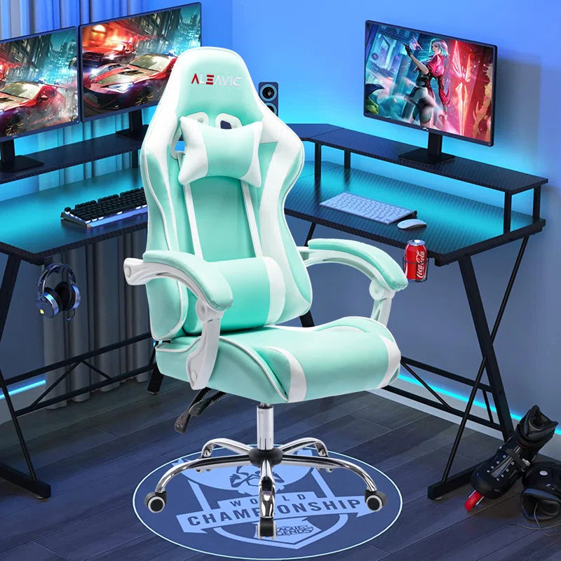 Adjustable Reclining Ergonomic Swiveling PC & Racing Game Chair