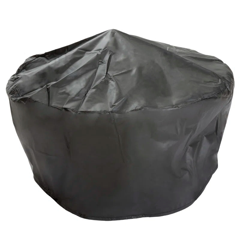 Dyess Fire Pit - 32-Inch Outdoor Wood Burning Firepit with Screen, Poker, and Cover - Outdoor Fire Pits for Backyard, Deck, or Patio by Pure Garden