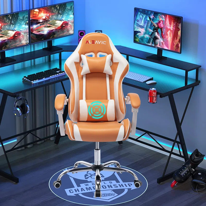 Adjustable Reclining Ergonomic Swiveling PC & Racing Game Chair