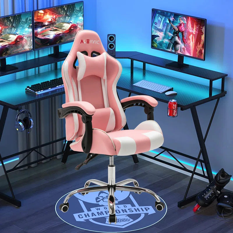 Adjustable Reclining Ergonomic Swiveling PC & Racing Game Chair