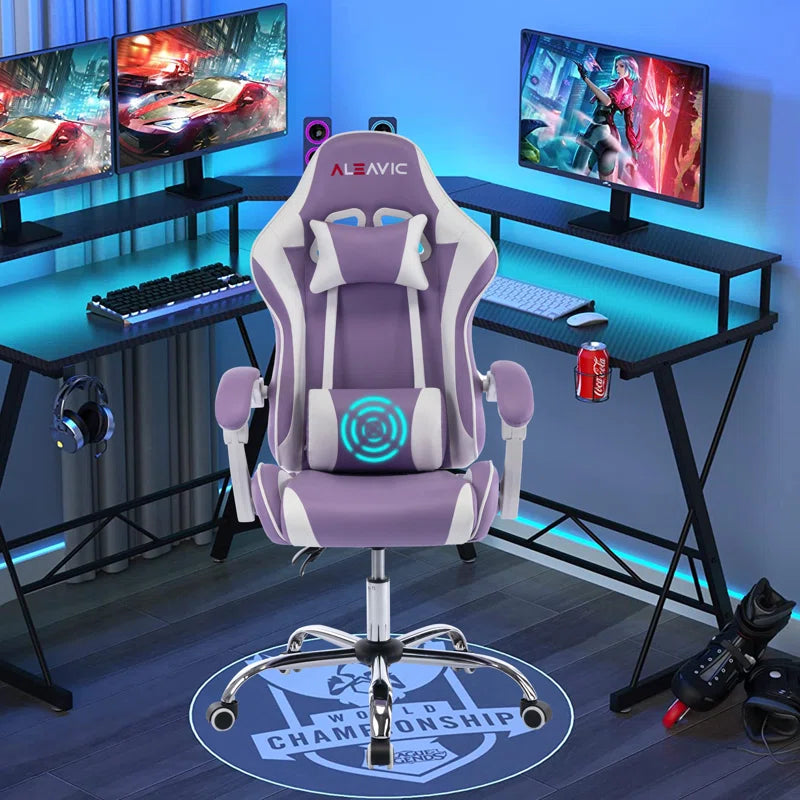 Adjustable Reclining Ergonomic Swiveling PC & Racing Game Chair