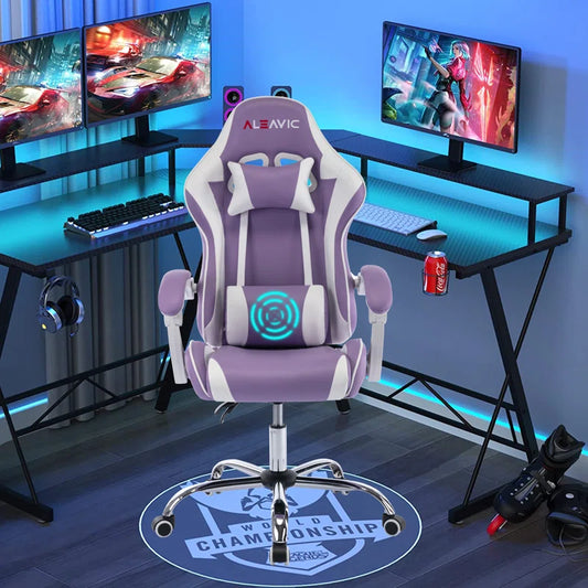 Adjustable Reclining Ergonomic Swiveling PC & Racing Game Chair