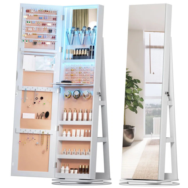 21.6'' Wide Freestanding Jewelry Armoire