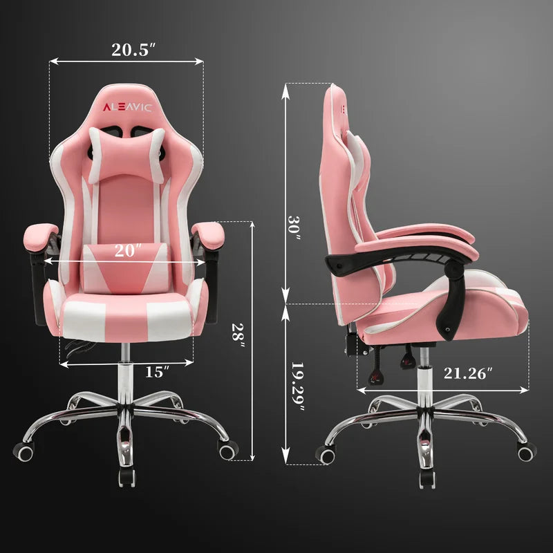 Adjustable Reclining Ergonomic Swiveling PC & Racing Game Chair